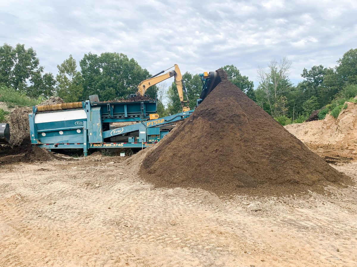 Screened Topsoil, Snow Plowing, Land Clearing - B&B Containers Inc.